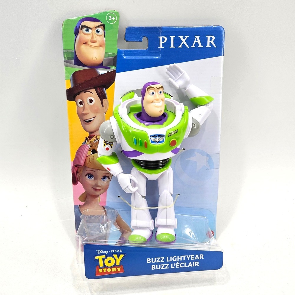 Toy Story Posable Buzz Lightyear 9" Plastic Action Figure Disney Pixar Mattel